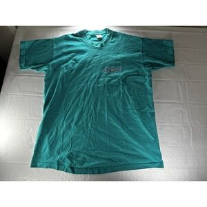 VTG 90s Tony Orlando Yellow Ribbon Shirt Teal Men's Largew XXL Fruit of the‎